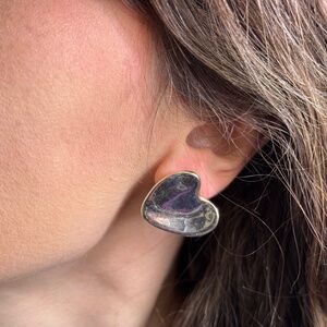 Jenny Bird Big Heart Earrings